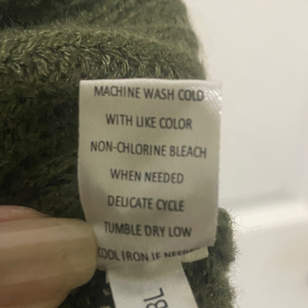 Moral Fiber Deep Green V-Neck Sweater - Picture 3 of 6